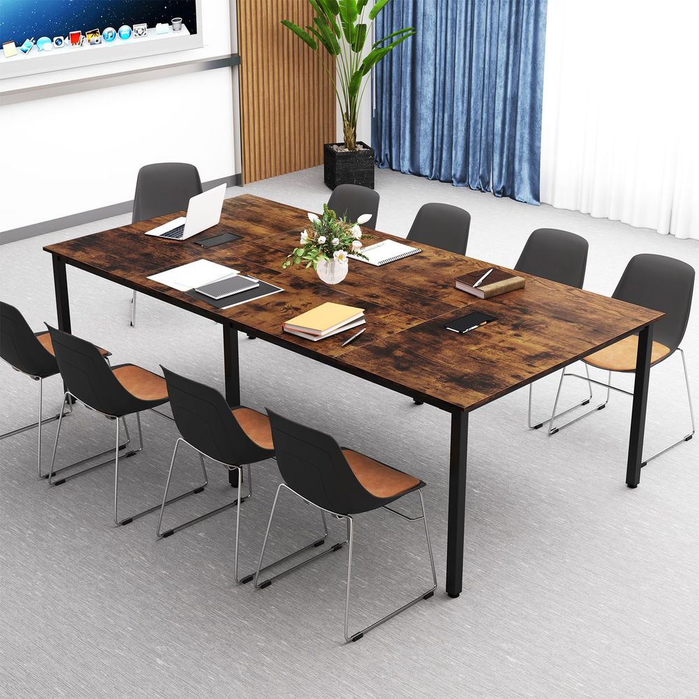 Desk Room Setup - 8 FT Conference Room Table Set