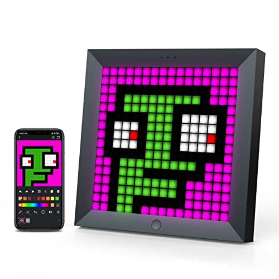 Desk Room Setup - LED Light Pixel Display Panel Suit
