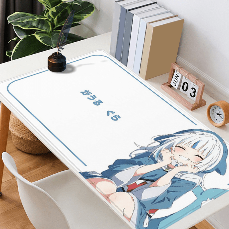 Desk Setup Girl - Extra Large Cute Shark Hoodie Girl