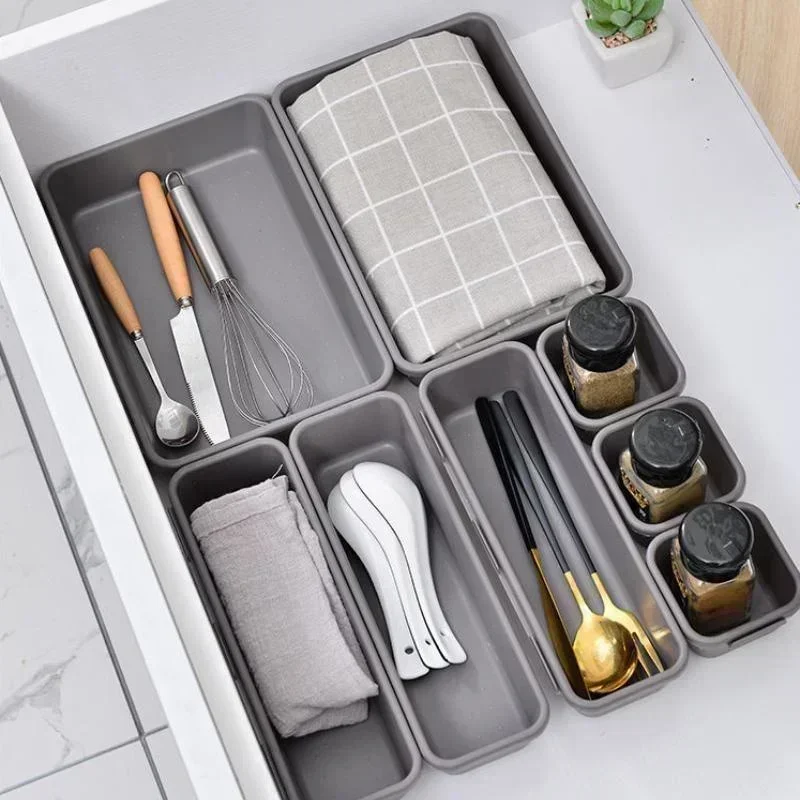 Korean Desk Setup - 8-piece Set Drawer Organiser Office Storage