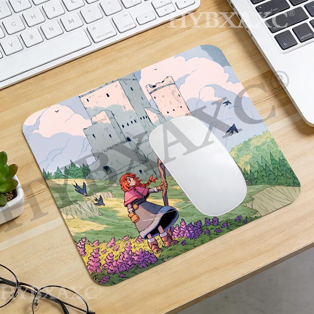Desk Setup Girl - HYBXAXC Anime Castle Adventure Girl Mouse