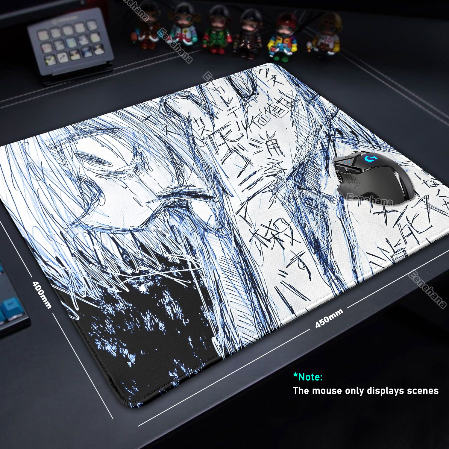 Bizarre Aesthetics Anime Girl  - Desk Setup Dark บทวิจารณ์และราคา