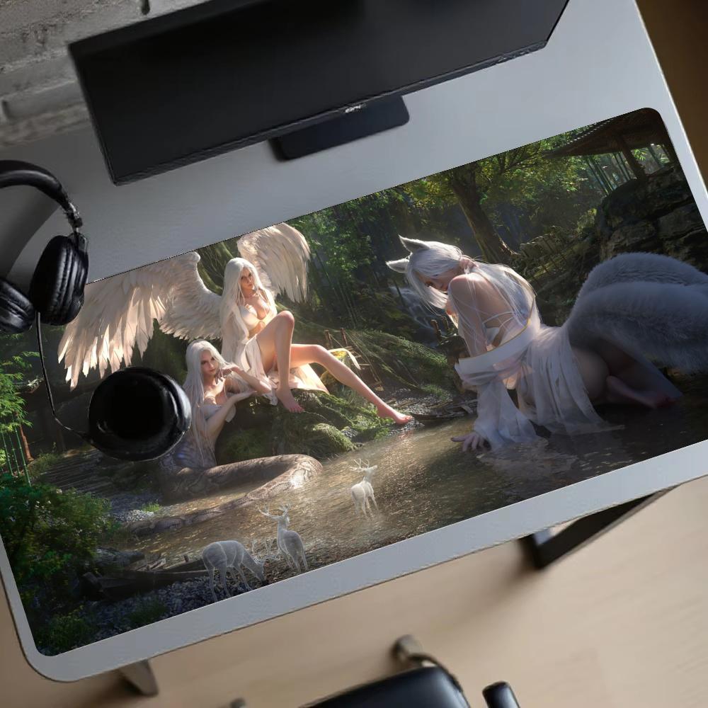 Forest girl Gaming Mats Extend - Desk Setup Girl บทวิจารณ์และราคา