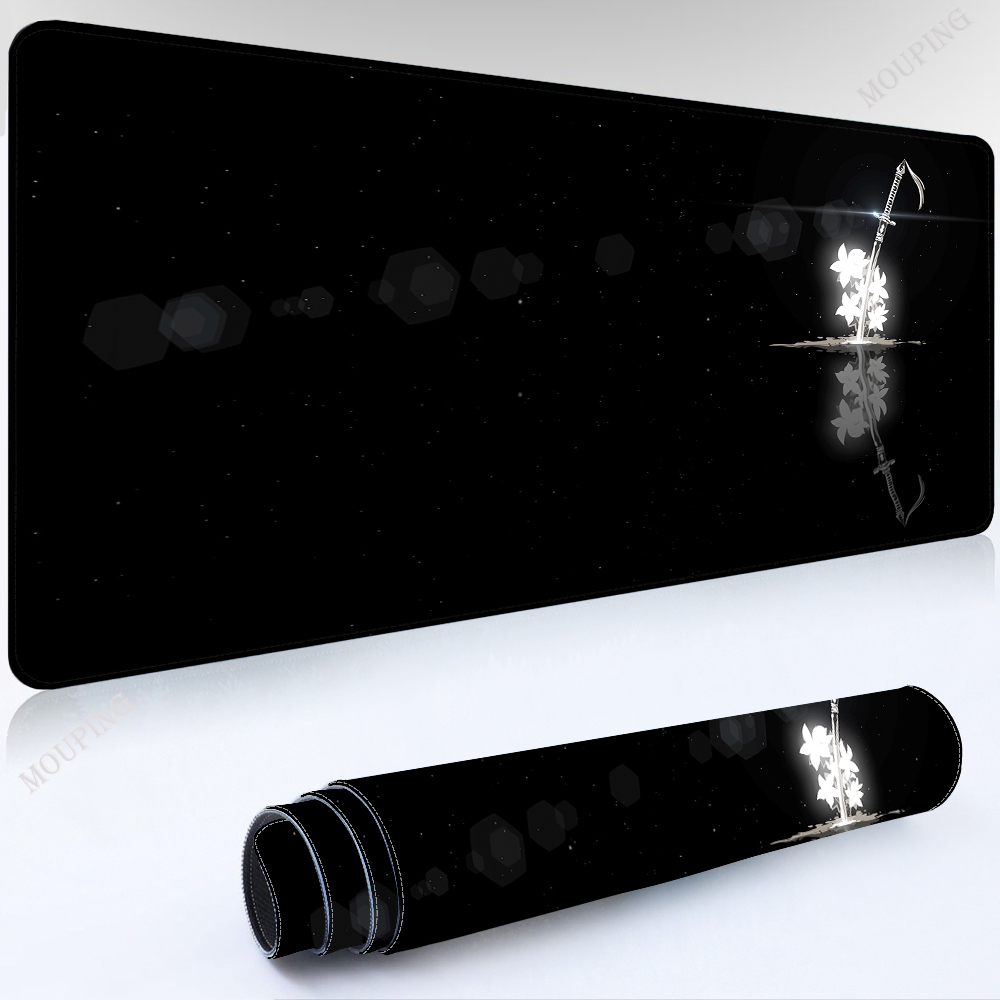 Black Mausepad Art Table Mouse - Desk Setup Black บทวิจารณ์และราคา