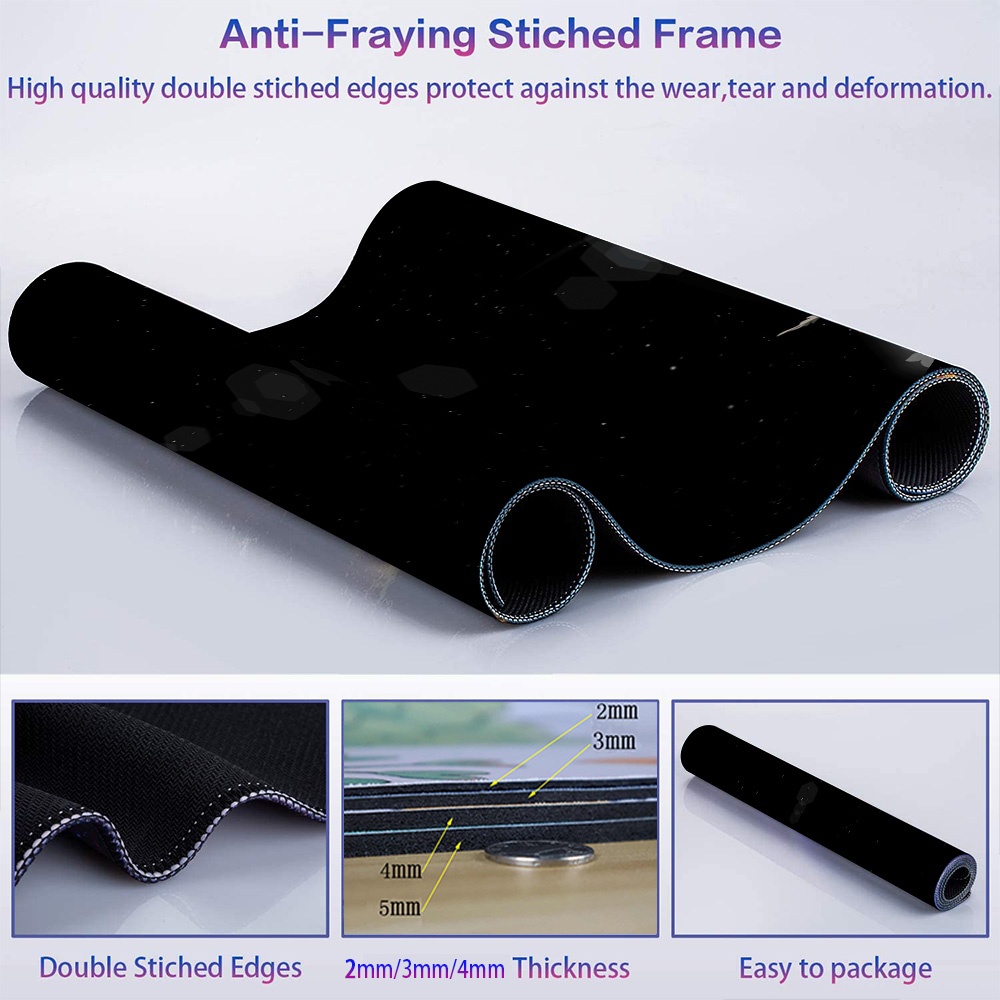 Black Mausepad Art Table Mouse - Desk Setup Black บทวิจารณ์และราคา