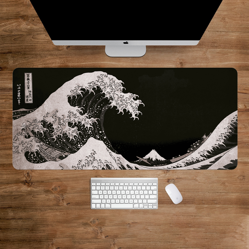 The Great Wave Off Kanagawa Bl - Desk Setup Black บทวิจารณ์และราคา