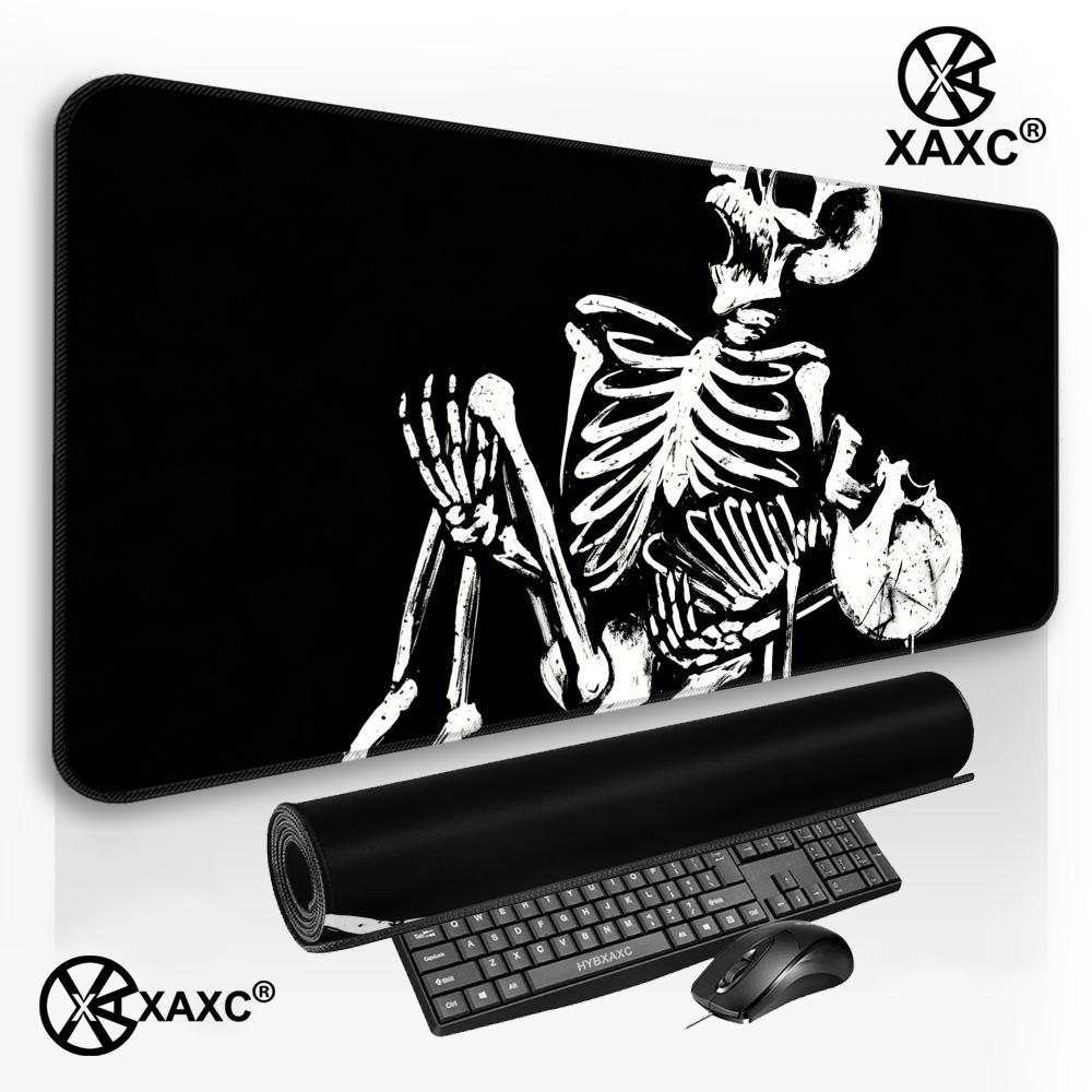 Skull Mouse Pad Dark Ink Desk  - Desk Setup Dark บทวิจารณ์และราคา