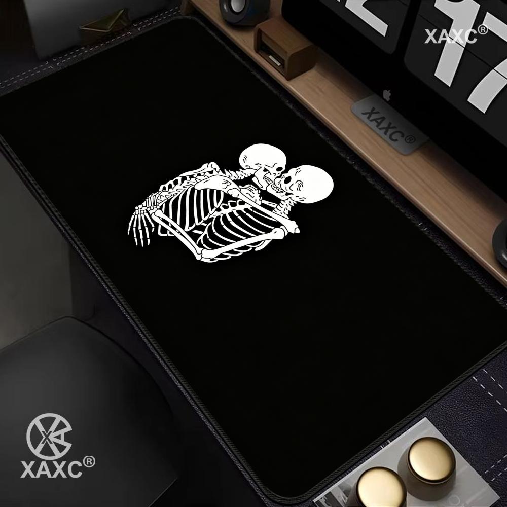 Skull Mouse Pad Dark Ink Desk  - Desk Setup Dark บทวิจารณ์และราคา