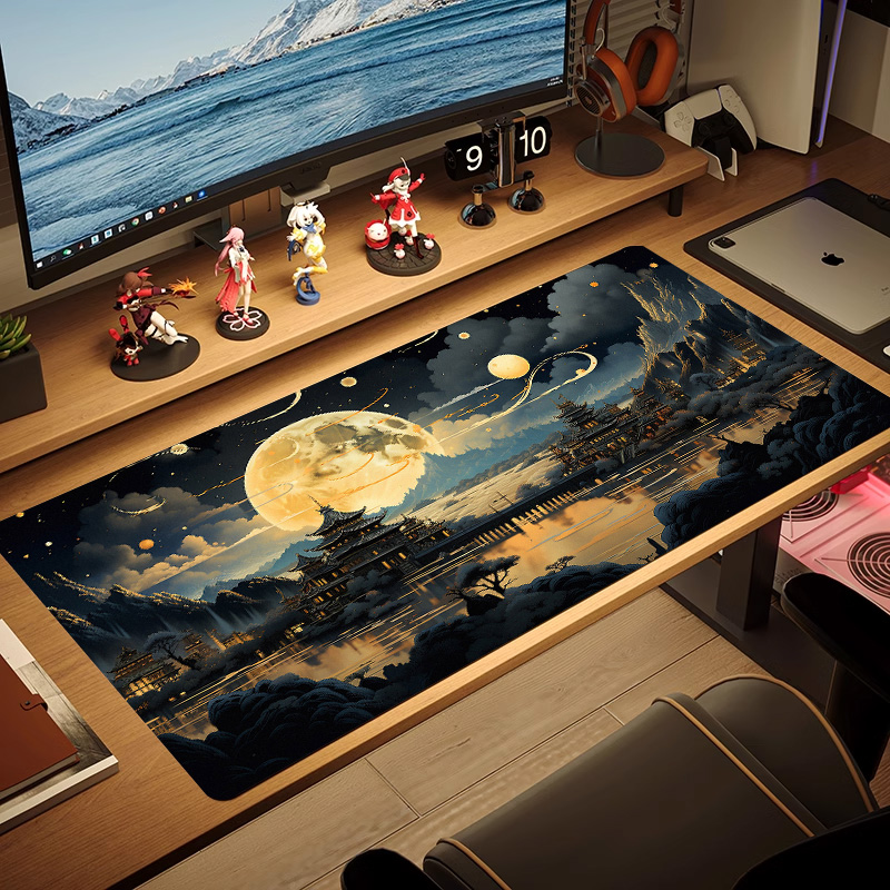 Mouse Pad Minimalist Landscape - Desk Setup Black บทวิจารณ์และราคา