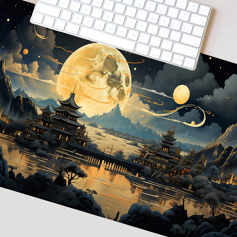 Mouse Pad Minimalist Landscape - Desk Setup Black บทวิจารณ์และราคา