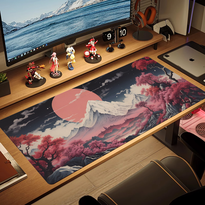 Mouse Pad Minimalist Landscape - Desk Setup Black บทวิจารณ์และราคา