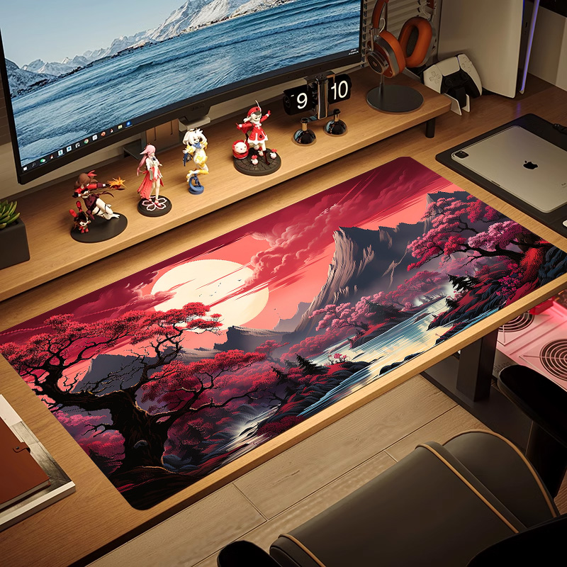 Mouse Pad Minimalist Landscape - Desk Setup Black บทวิจารณ์และราคา