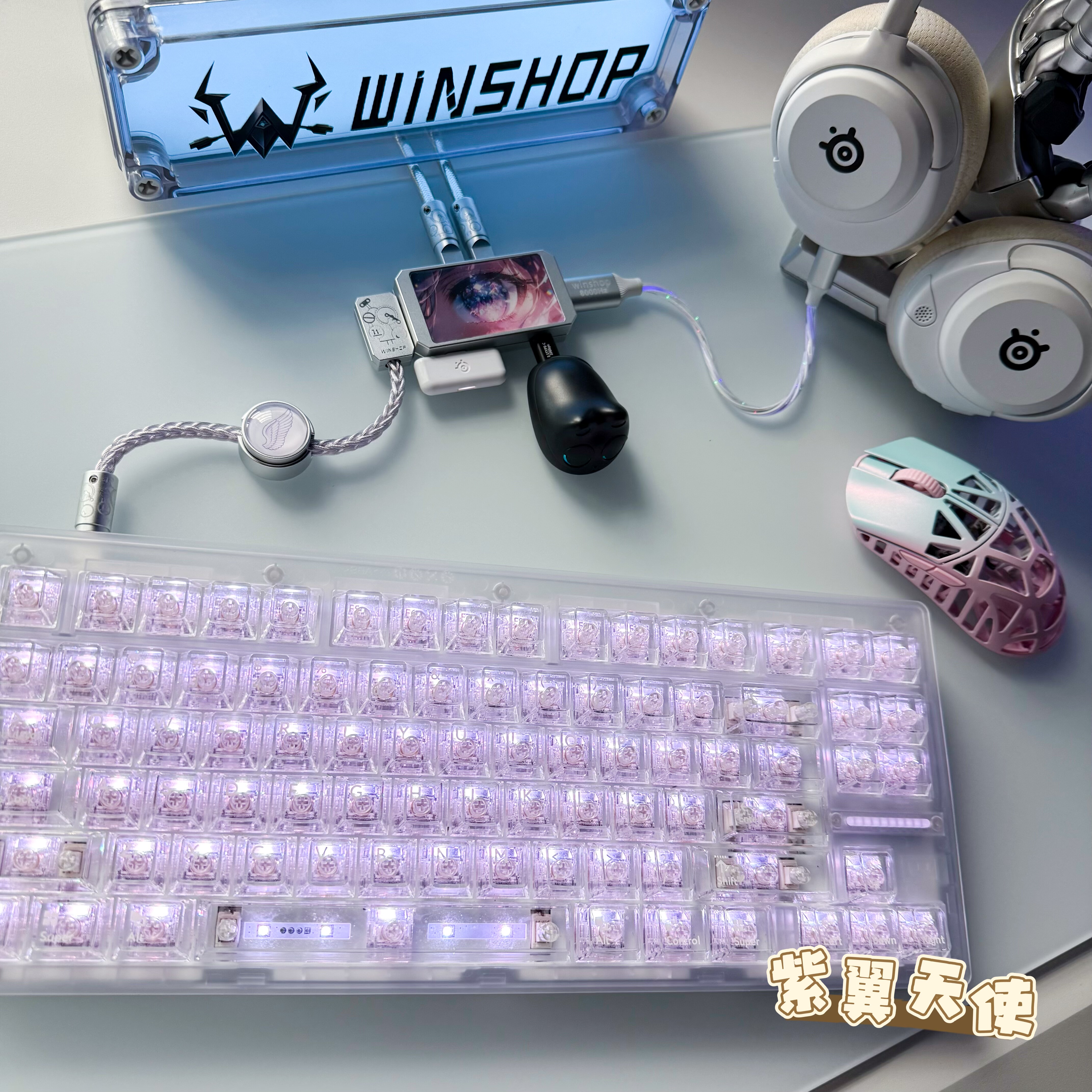 WINSHOP Esports USB HUB 2-in-1 - Desk Setup Usb Hub บทวิจารณ์และราคา