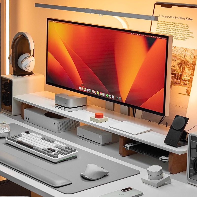 Modern Monitor Riser Stand Erg - Desk Setup Living Room บทวิจารณ์และราคา