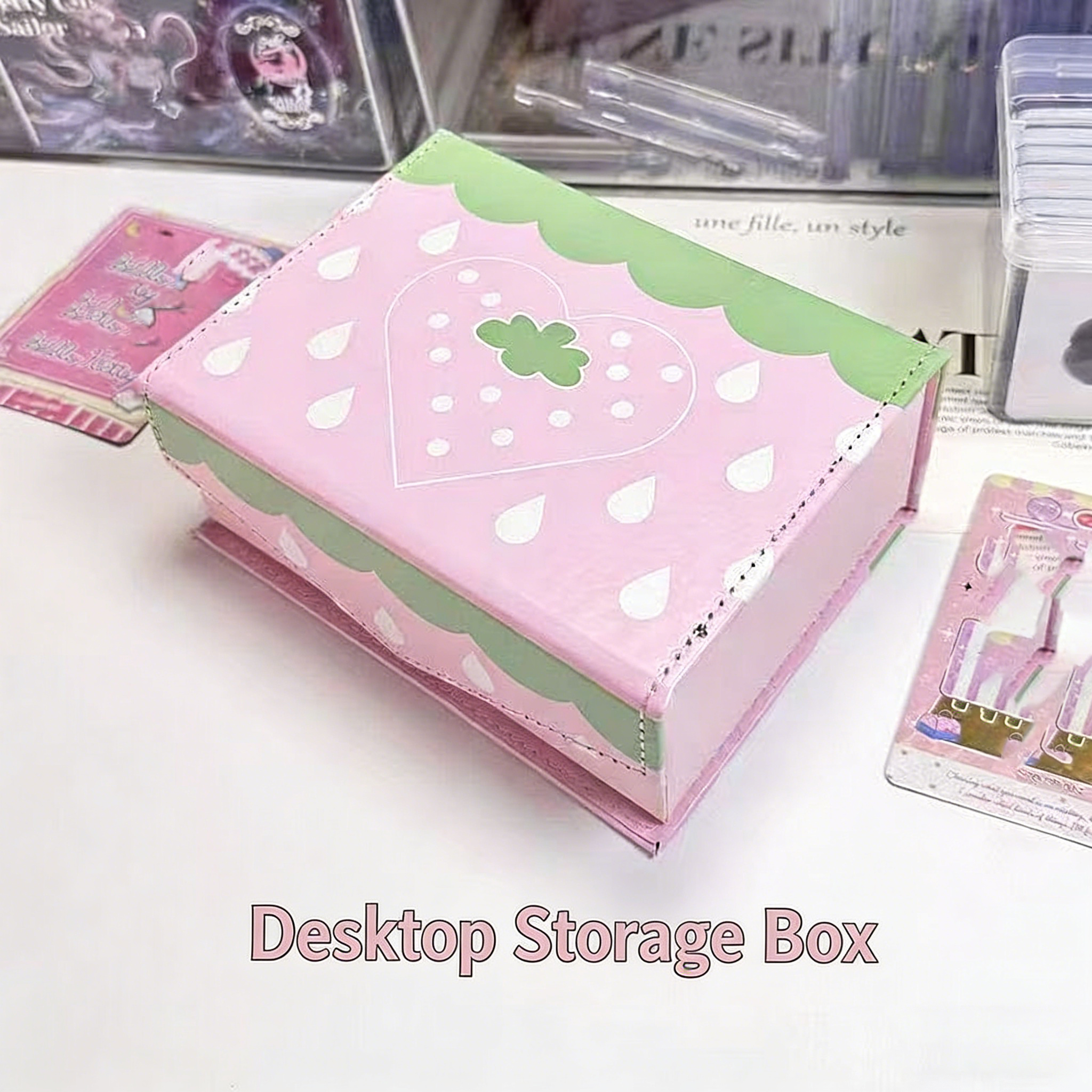 New Cute Strawberry Girl Heart - Korean Desk Setup บทวิจารณ์และราคา