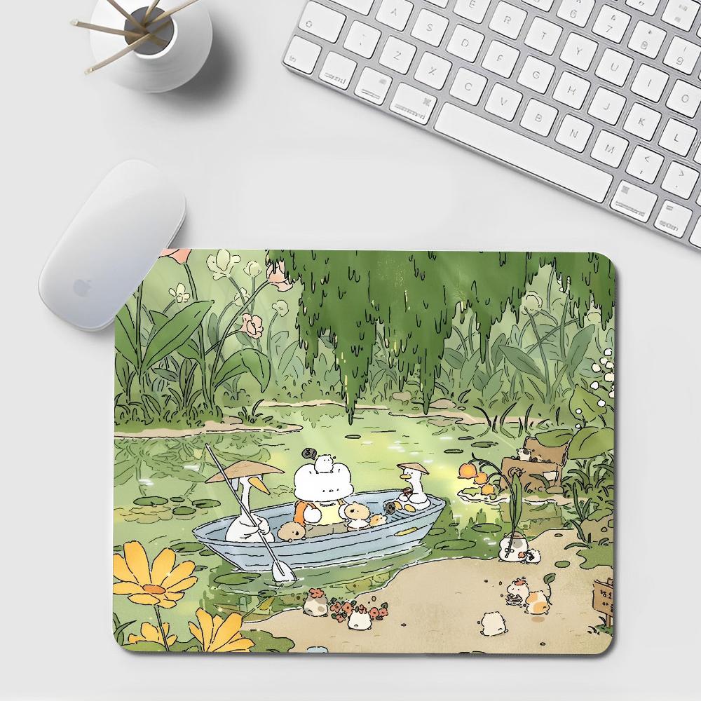 Green Plant Desk Mat Cute Kawa - Korean Desk Setup บทวิจารณ์และราคา