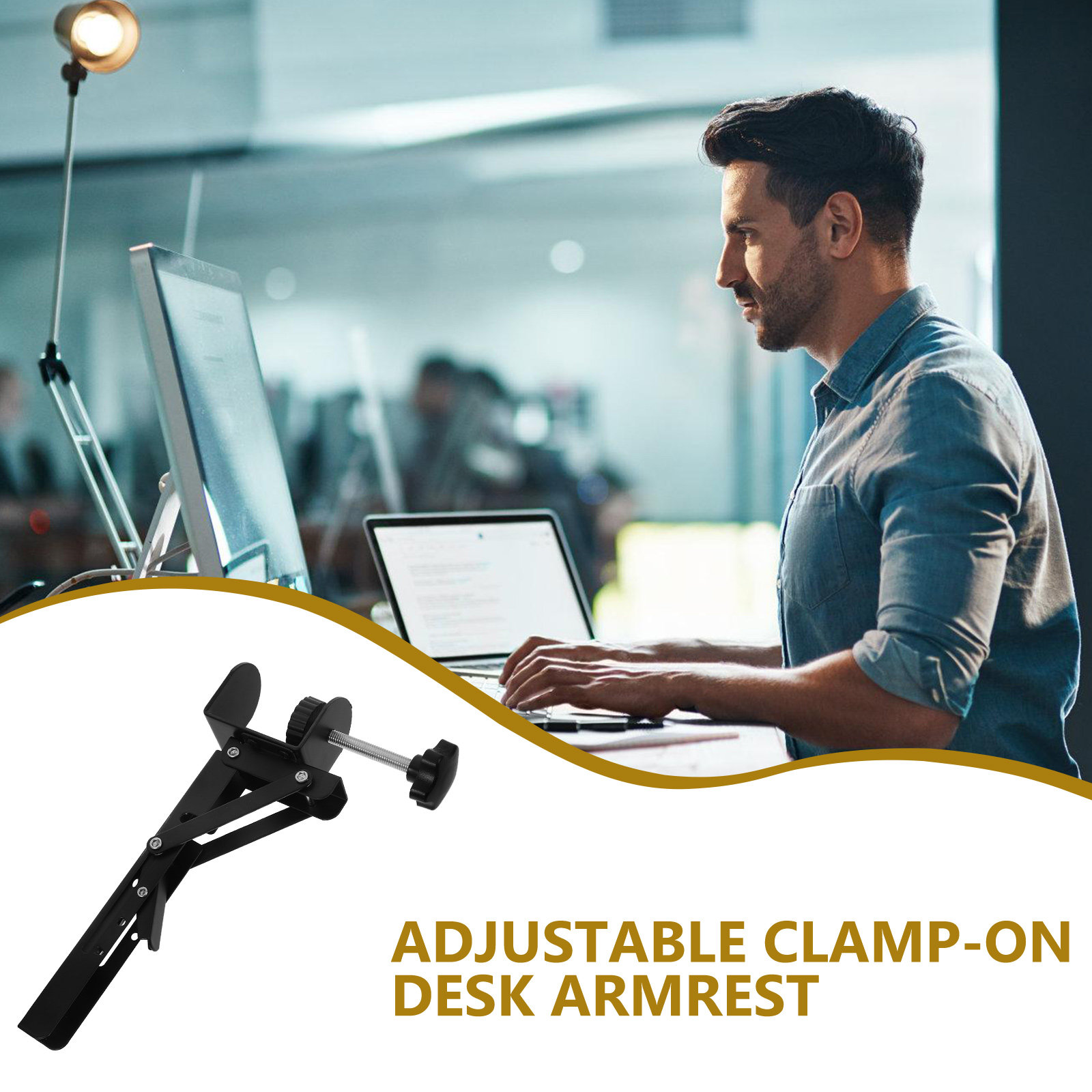 2Pcs Ergonomic Adjustable Clam - Ergonomic Desk Setup Keyboard บทวิจารณ์และราคา