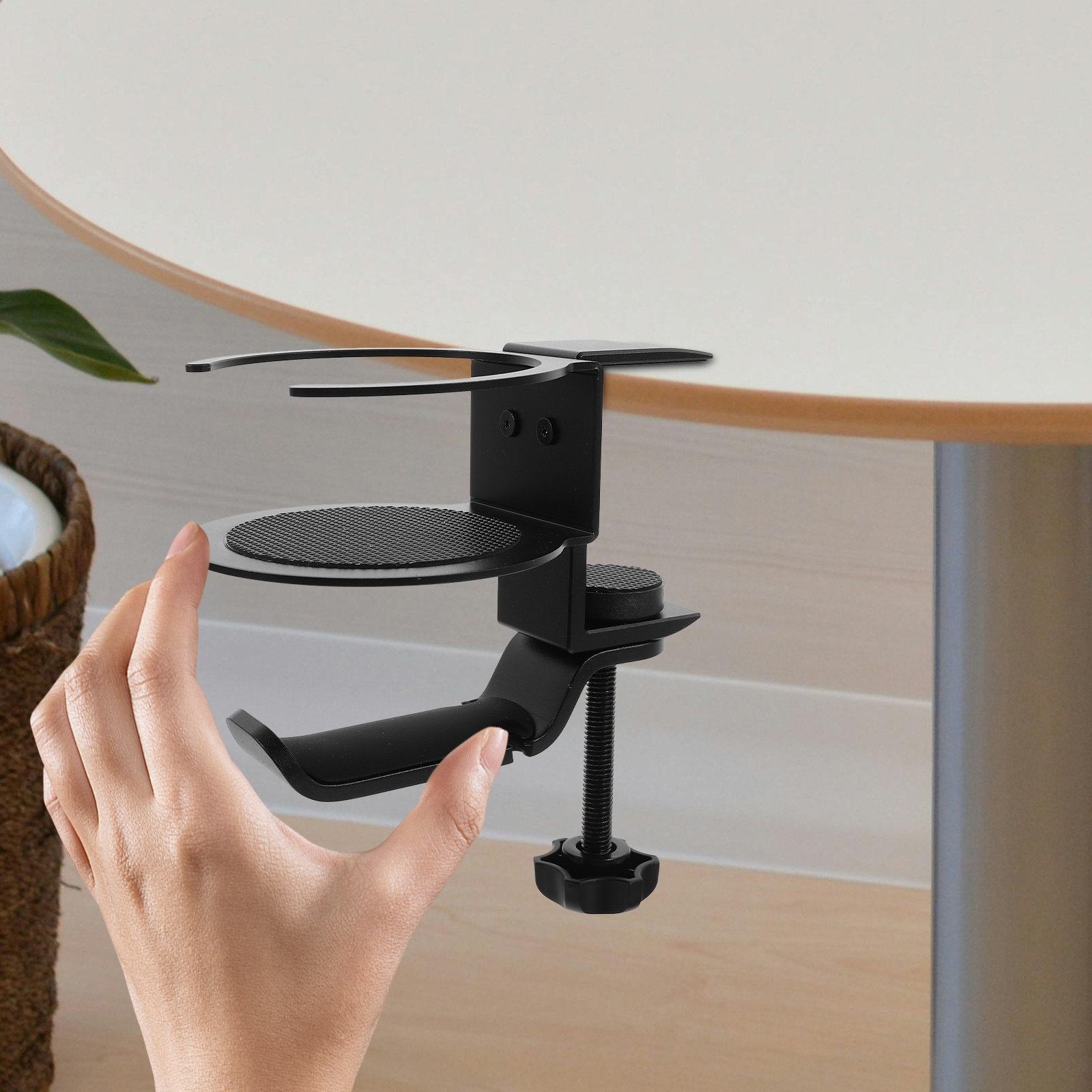Desk Clamp Cup Holder Headphon - Desk Setup Headphones บทวิจารณ์และราคา