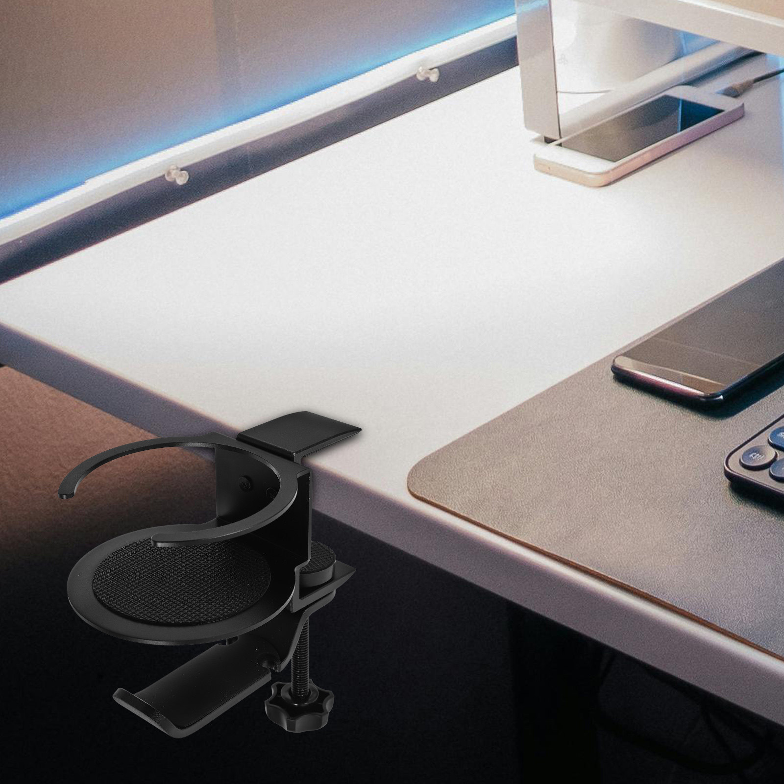 Desk Clamp Cup Holder Headphon - Desk Setup Headphones บทวิจารณ์และราคา