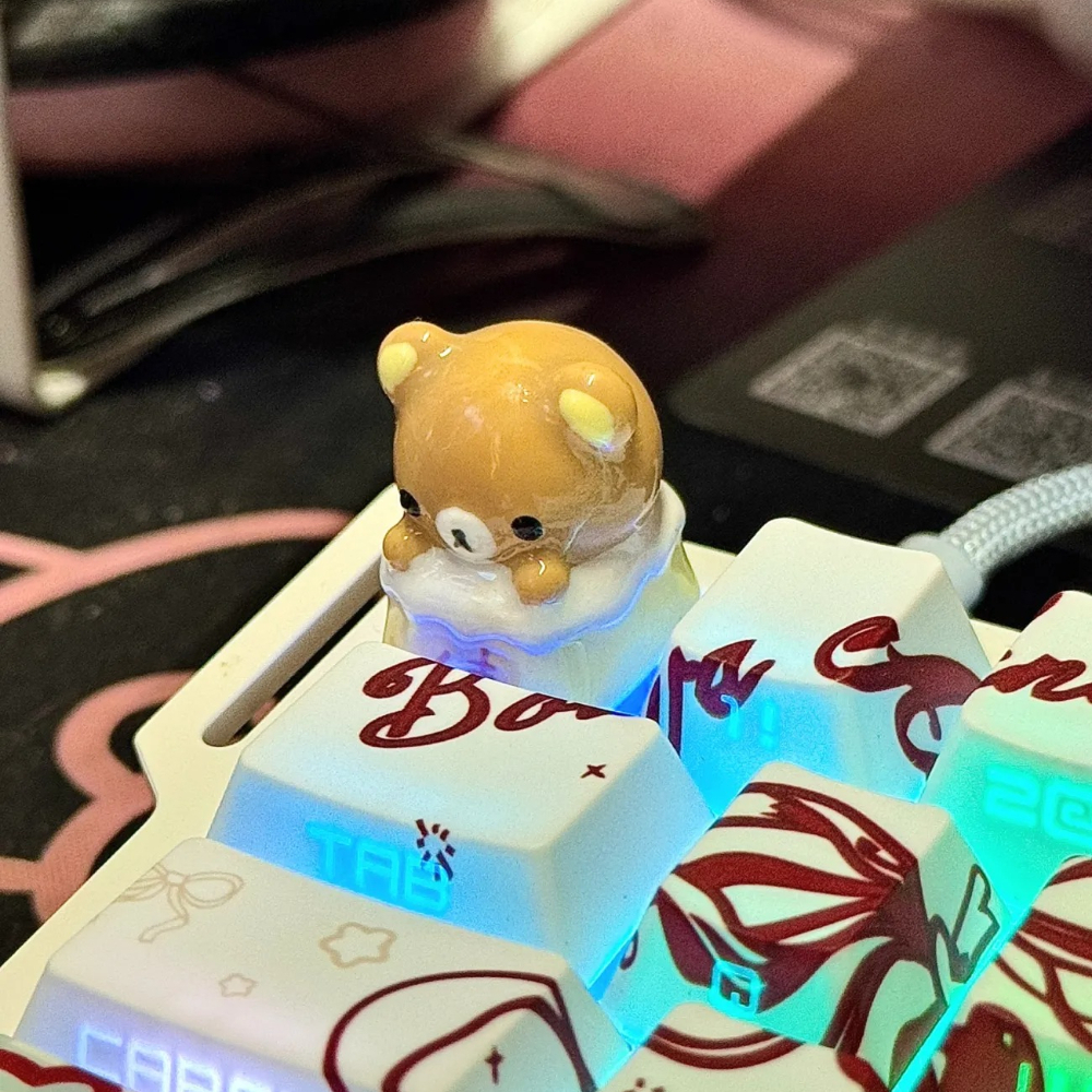 Kawaii Rilakkuma Keycaps Relax - Desk Setup Girl บทวิจารณ์และราคา