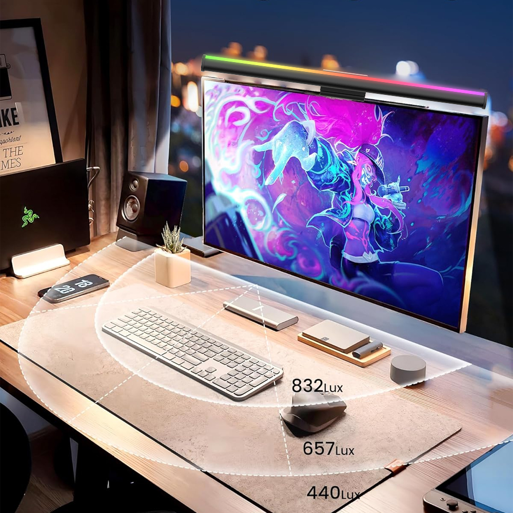 Screen Hanging Lamp Monitor Li - Desk Setup Black บทวิจารณ์และราคา