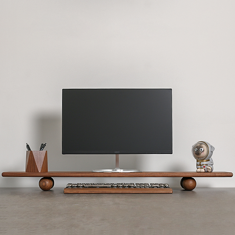 Natural Wood Desktop Riser Dua - Desk Setup Living Room บทวิจารณ์และราคา