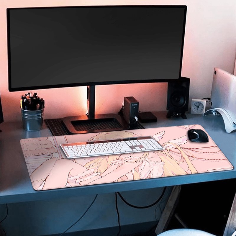 Kawaii Cute Angel Girl Mouse P - Desk Setup Girl บทวิจารณ์และราคา