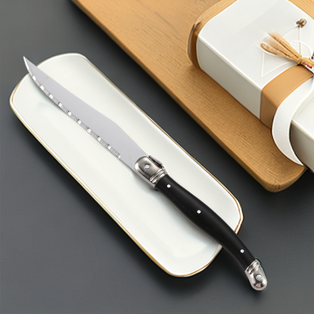 9'' Laguiole Steak Knives Set  - Desk Setup Black บทวิจารณ์และราคา