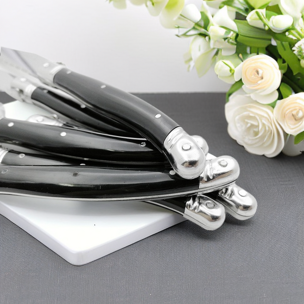 9'' Laguiole Steak Knives Set  - Desk Setup Black บทวิจารณ์และราคา