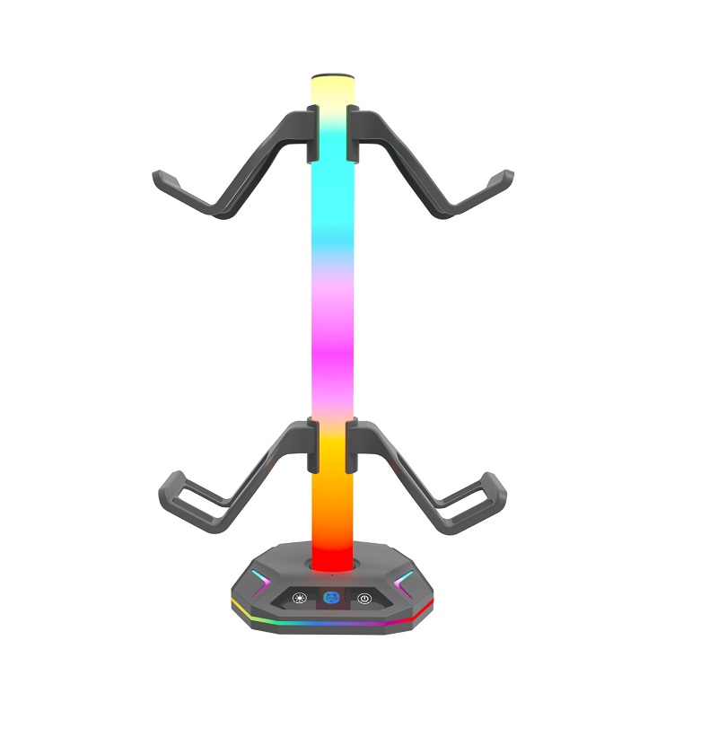RGB Gaming Headset Stand with  - Desk Setup Headphones บทวิจารณ์และราคา