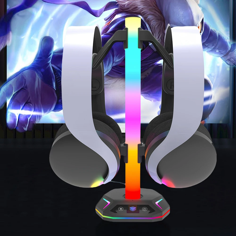 RGB Gaming Headset Stand with  - Desk Setup Headphones บทวิจารณ์และราคา