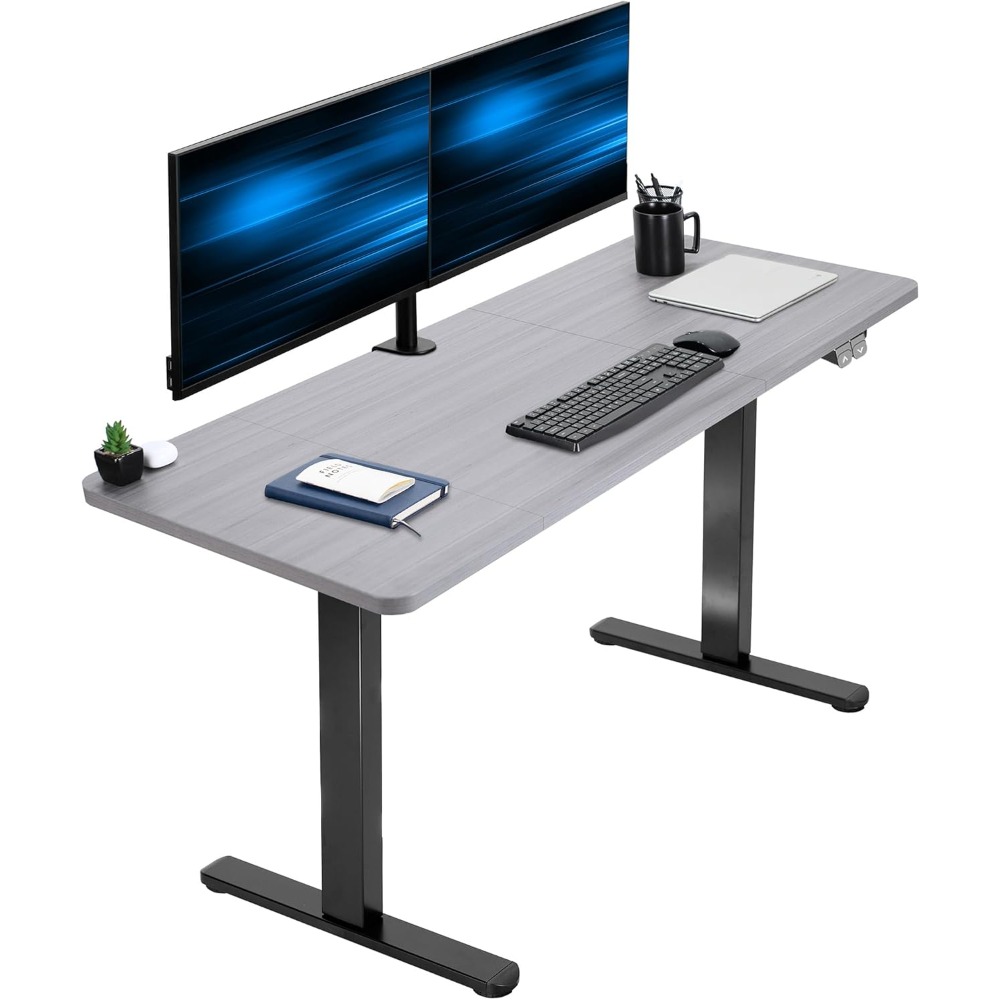 VIVO Electric 60 x 24 inch Sta - Desk Setup Dark บทวิจารณ์และราคา
