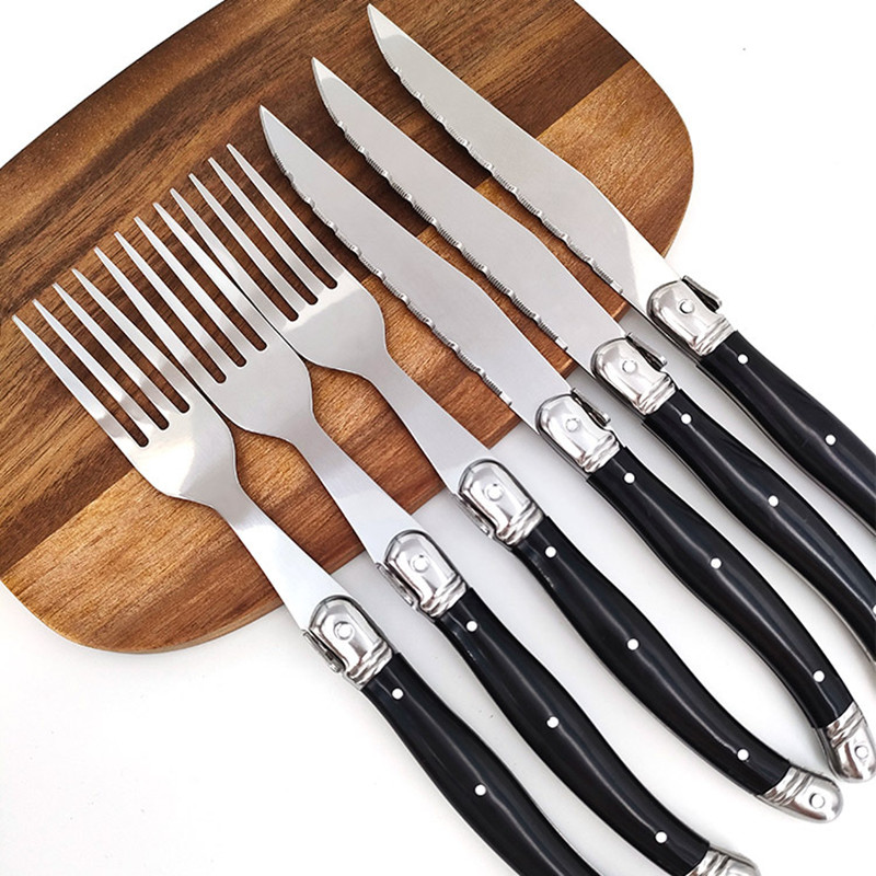 8'' Laguiole Style Black Steak - Desk Setup Black บทวิจารณ์และราคา