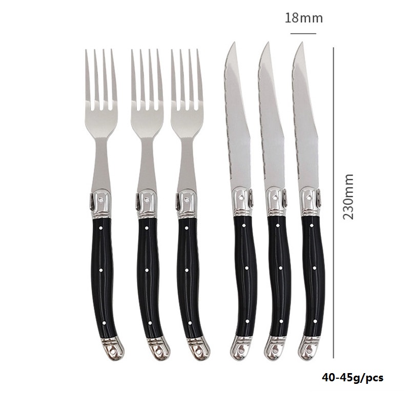 8'' Laguiole Style Black Steak - Desk Setup Black บทวิจารณ์และราคา