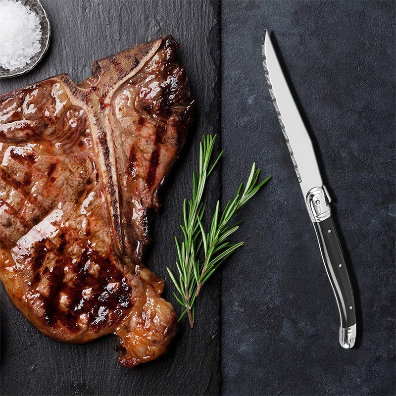 8'' Laguiole Style Black Steak - Desk Setup Black บทวิจารณ์และราคา