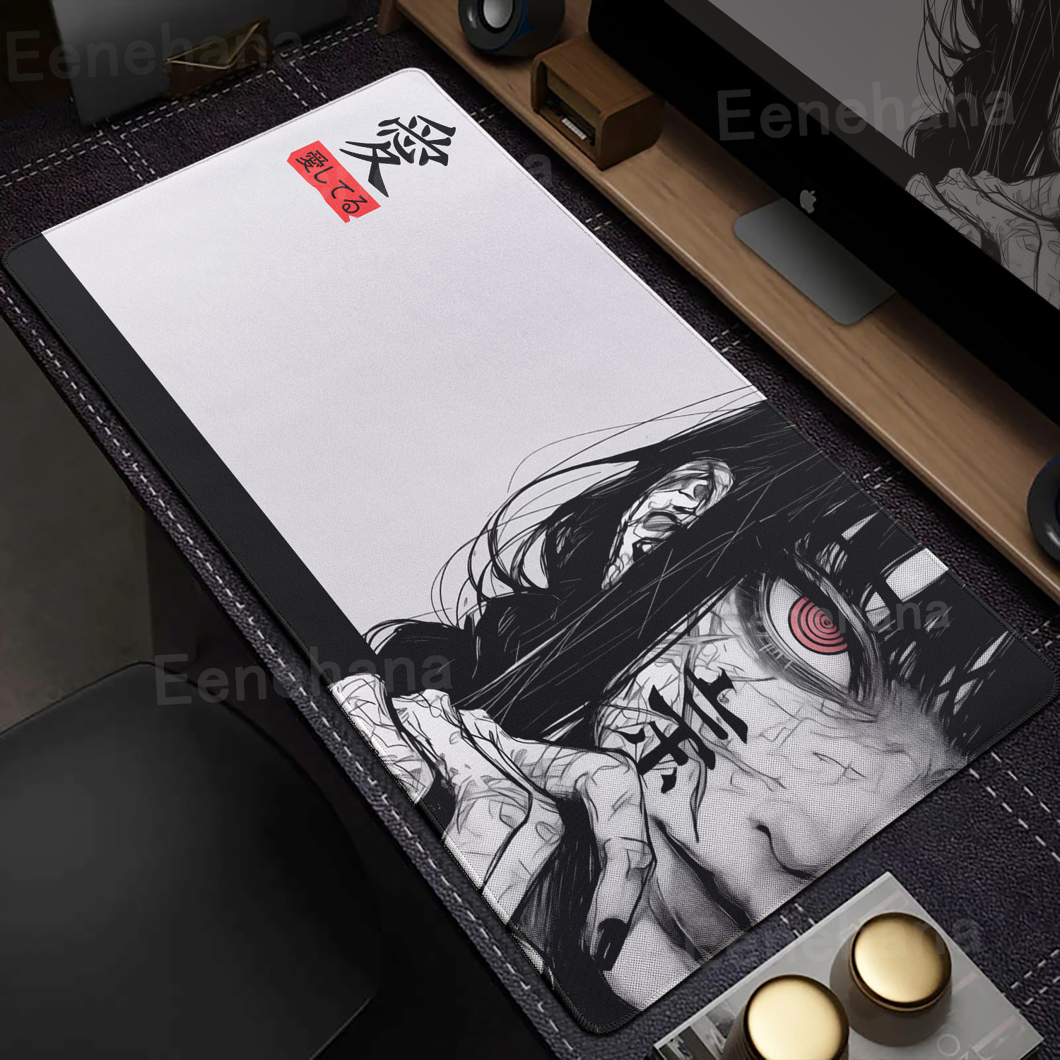 Art Makima Comic Black & White - Desk Setup Dark บทวิจารณ์และราคา