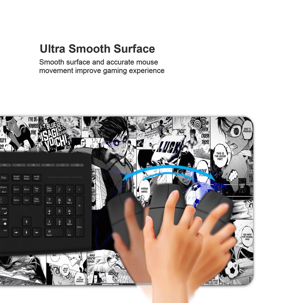 Black And White Anime Mouse Pa - Desk Setup Black บทวิจารณ์และราคา