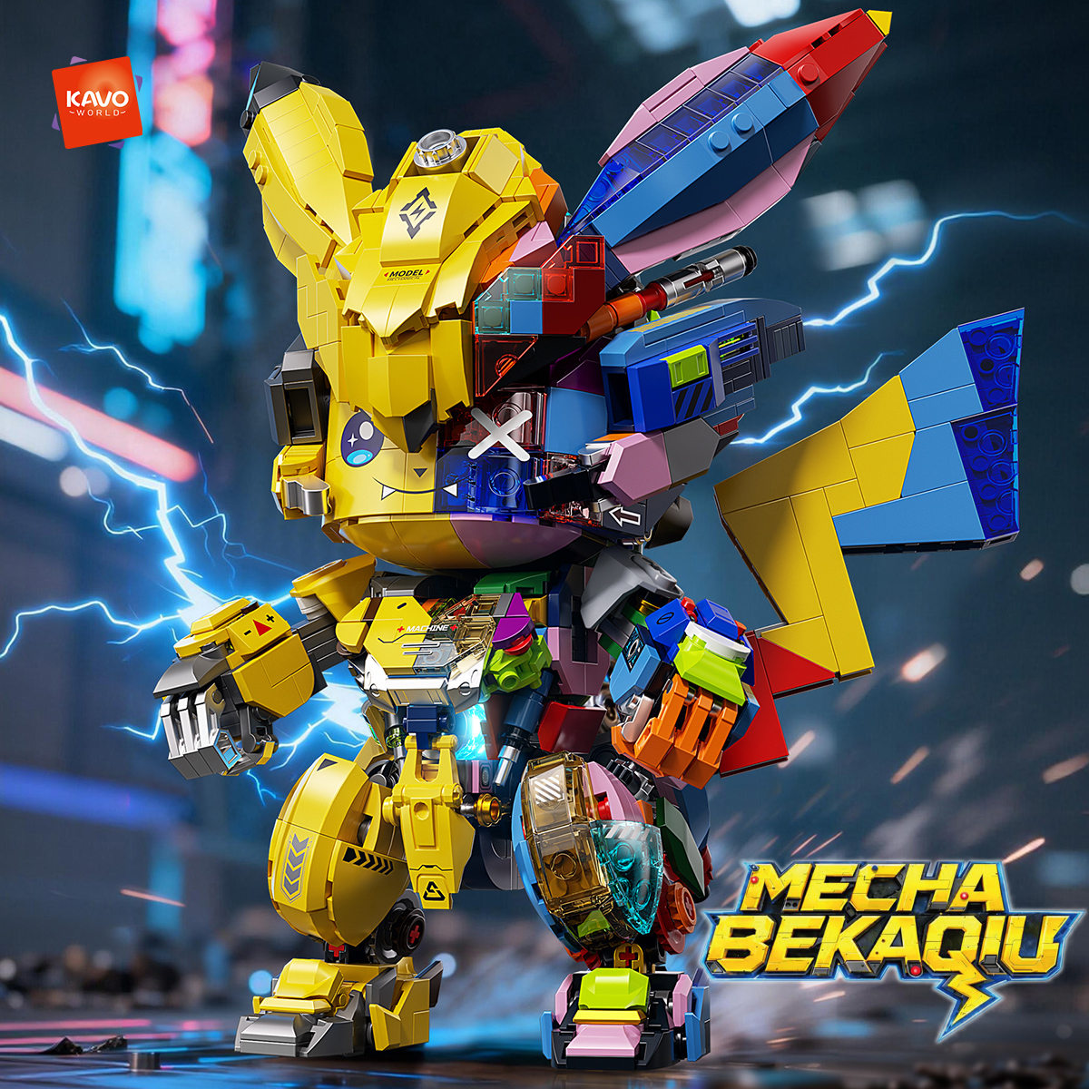 KAVOWORLD 1505 PCS DIY Mecha A - Desk Setup Gifts บทวิจารณ์และราคา