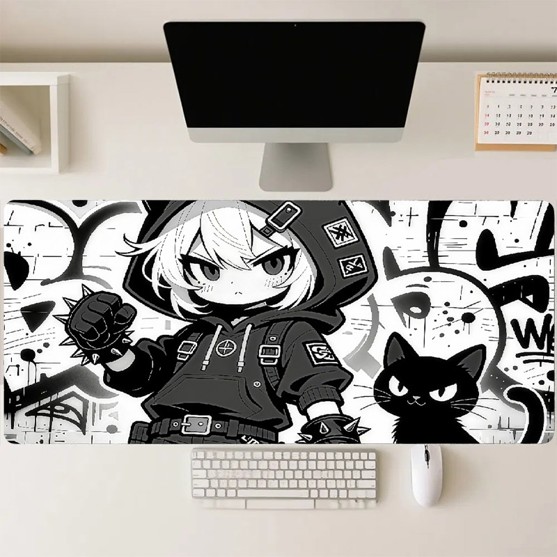 Large Gaming Mouse Pad Anime G - Desk Setup Girl บทวิจารณ์และราคา