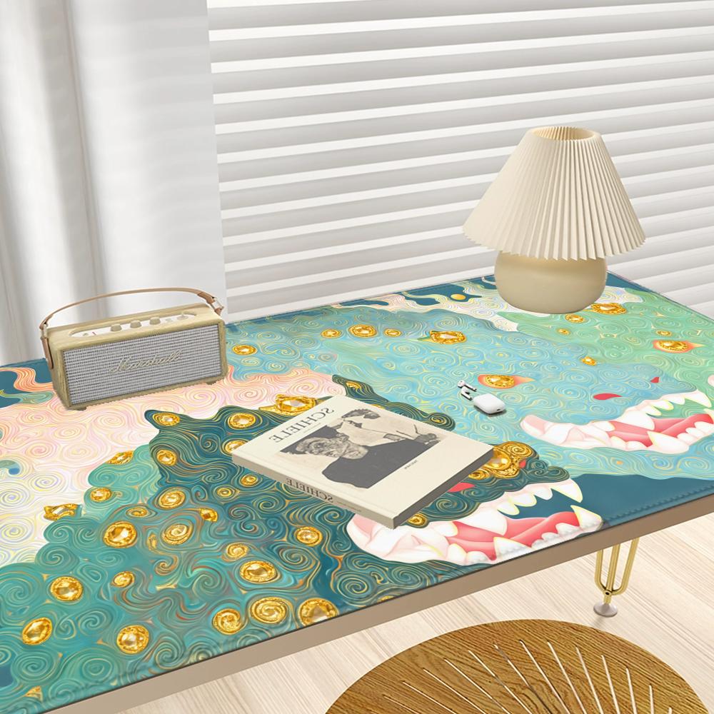 HYBXAXC Mythic Dragon Desk Mat - Desk Setup Gifts บทวิจารณ์และราคา
