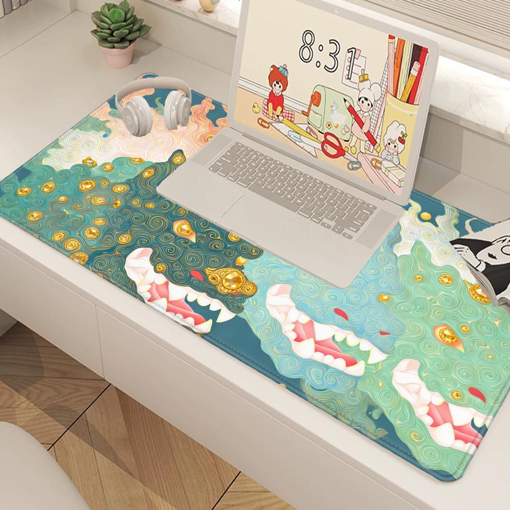 HYBXAXC Mythic Dragon Desk Mat - Desk Setup Gifts บทวิจารณ์และราคา
