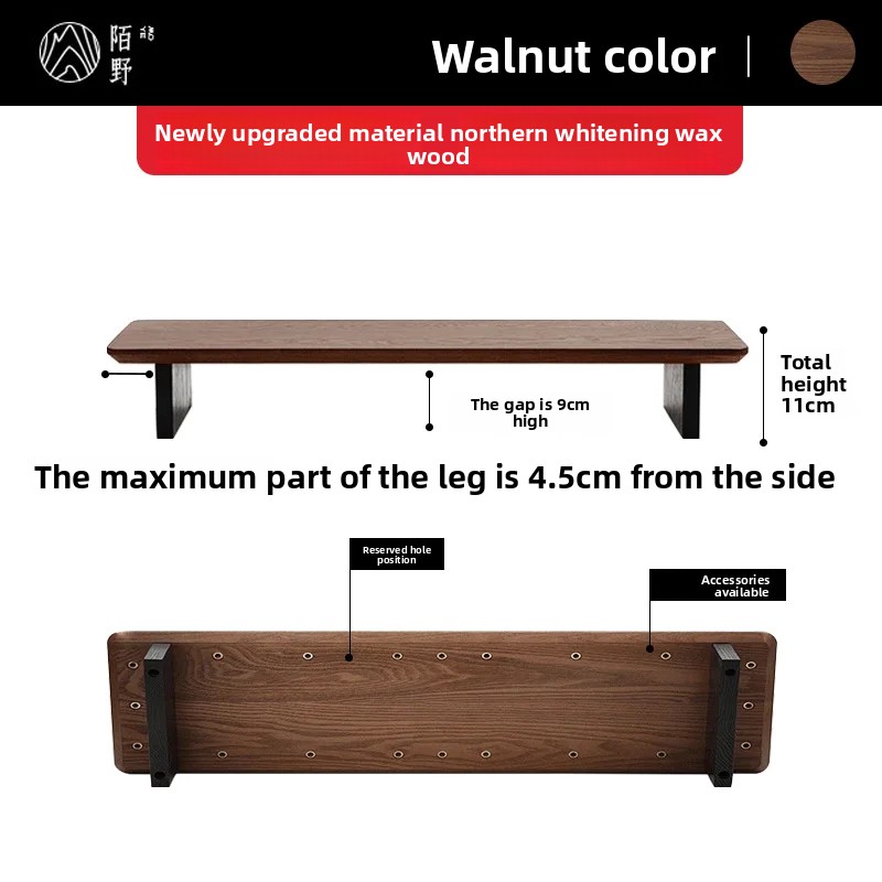 Solid Wood Monitor Riser Stand - Desk Room Setup บทวิจารณ์และราคา