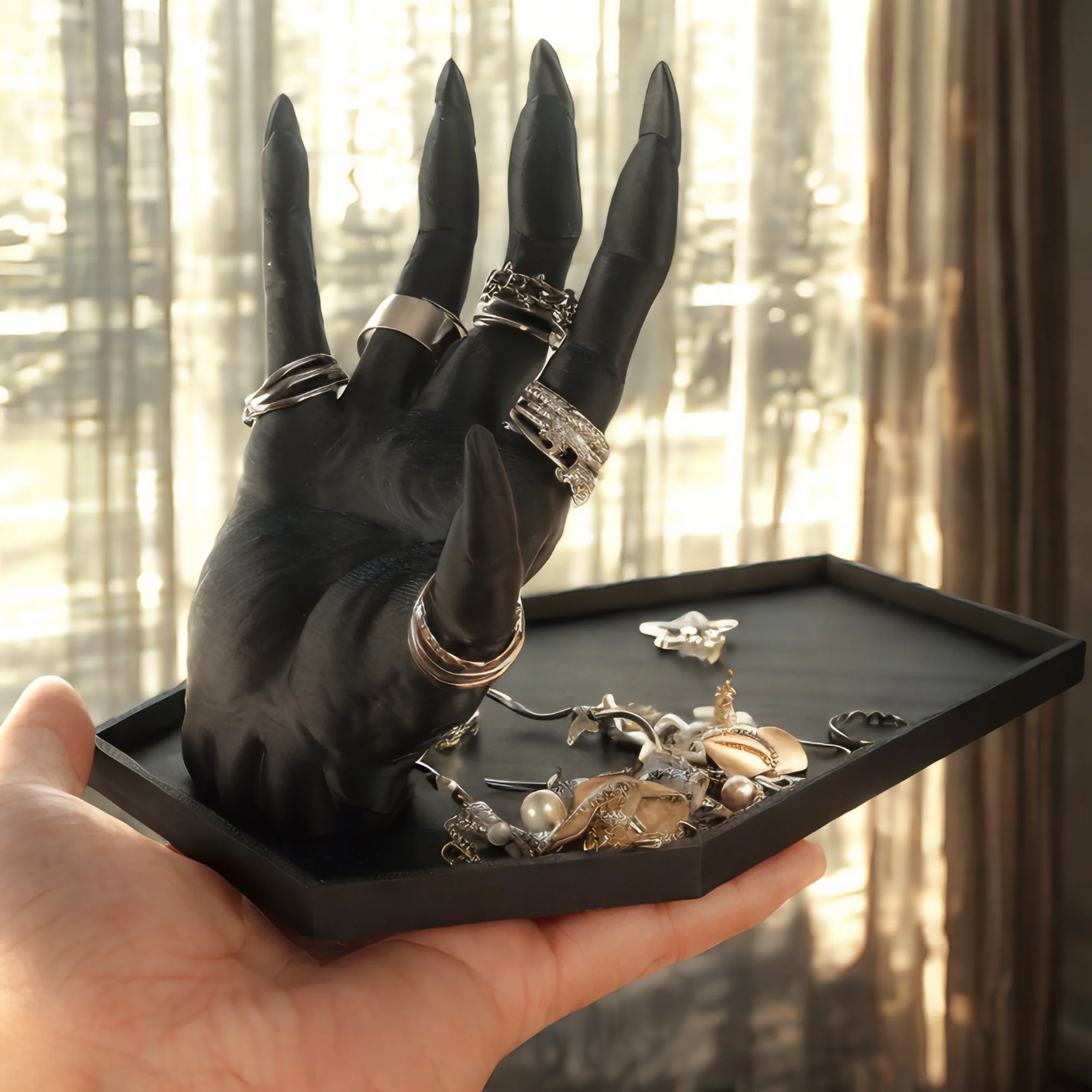 Dark Style Devil's Hand Jewelr - Desk Setup Dark บทวิจารณ์และราคา