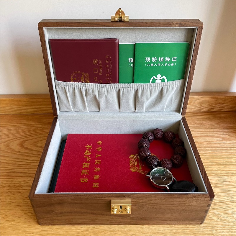 Walnut Wood Jewelry Box with L - Korean Desk Setup บทวิจารณ์และราคา