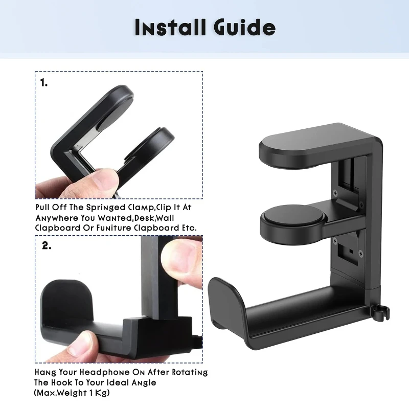 Space Saving Adjustable Headph - Desk Setup Headphones บทวิจารณ์และราคา