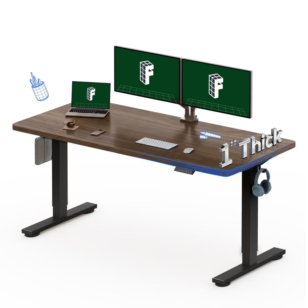 60x24 OnePiece Electric Standi - Desk Setup Black บทวิจารณ์และราคา