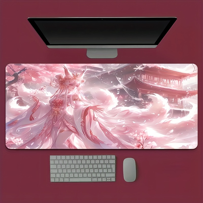 Anime Fox Girl Desk Mat, Exten - Desk Setup Girl บทวิจารณ์และราคา