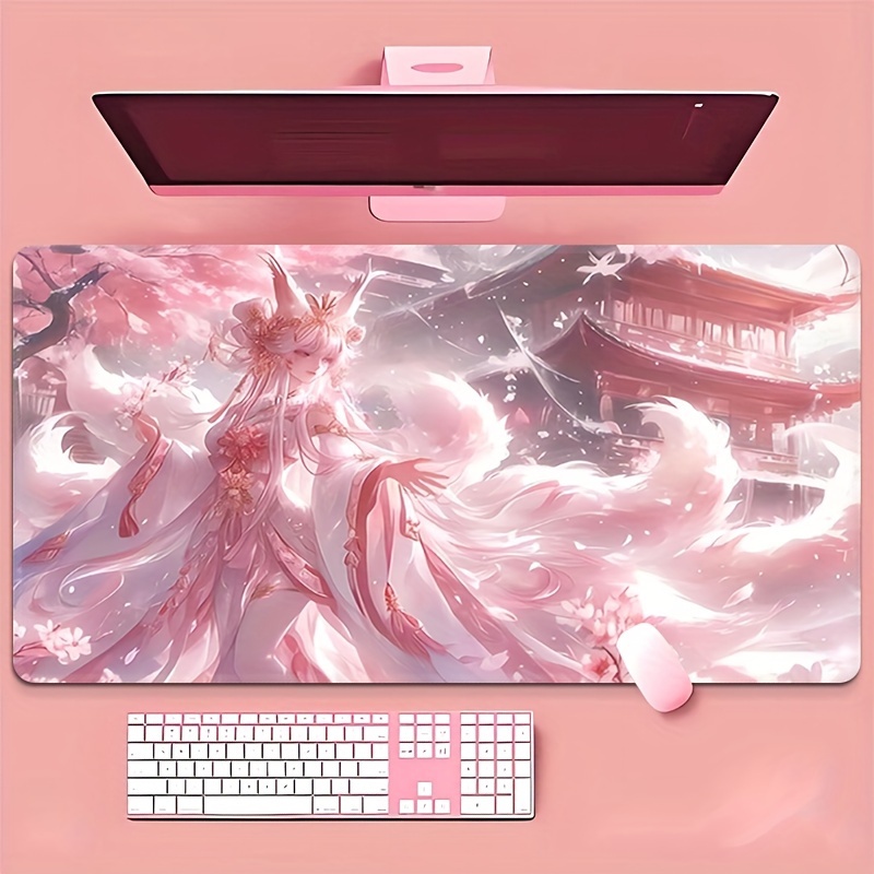 Anime Fox Girl Desk Mat, Exten - Desk Setup Girl บทวิจารณ์และราคา