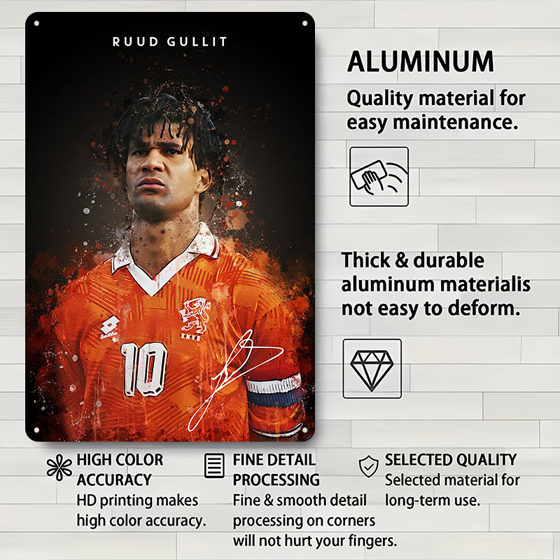 Ruud Gullit Football Player Wa - Desk Room Setup บทวิจารณ์และราคา