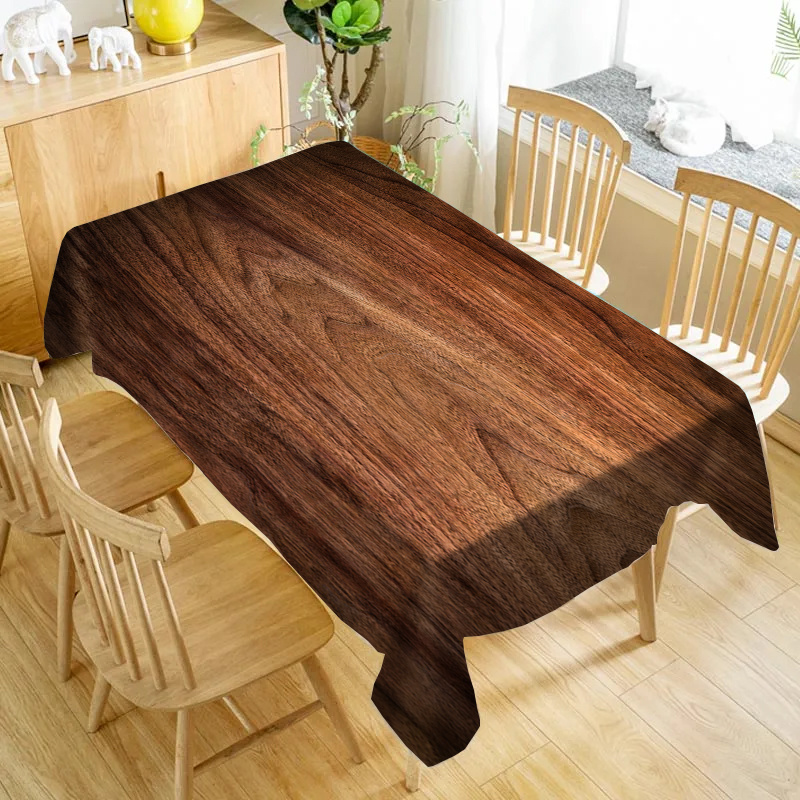 Elegant Dark Wood Grain Tablec - Desk Setup Dark บทวิจารณ์และราคา